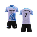 【 Player version jersey material 】 Pink customized football team clothing training clothing short-sleeved sportswear game clothing