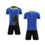 【 Player version jersey material 】 Dark blue custom football team uniform training uniform short-sleeved sportswear competition uniform