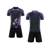 【 Player version jersey material 】 Purple customized football team clothing training clothing short-sleeved sportswear game clothing