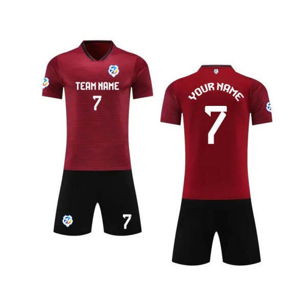 [High-quality Jersey customization] Red high-quality team clothing customized football jerseys customized worldwide shipping