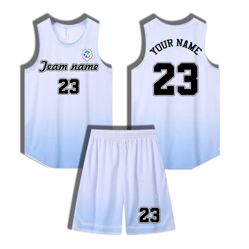 [Senior basketball jersey customization] Purple and white basketball full body suit customized breathable game clothing campus game clothing