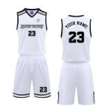 【 Advanced basketball Jersey customization 】 White high-quality basketball jersey customization breathable quick drying light body customization