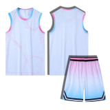 【 Senior Basketball Jersey customization 】 White basketball jersey custom training clothing quick-drying sports set