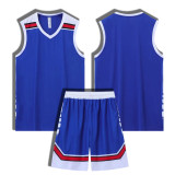 [Senior basketball jersey customization] Blue American basketball clothing custom sports training quick-drying jersey breathable summer jersey