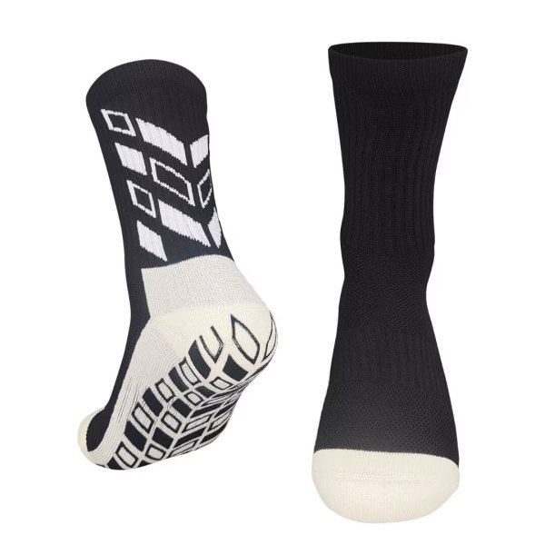 [Professional Football Adult socks] black Football socks thick wicking socks Campus game socks