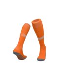 [Professional football adult socks] Orange white Football socks Professional sports socks non-slip breathable socks