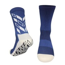 [Professional Football Adult socks] blue Football socks thick wicking socks Campus game socks