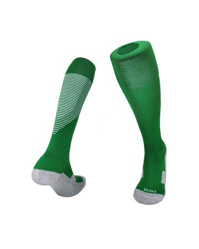 [Professional Football Adult socks] green Football socks Breathable training socks sports game non-slip socks