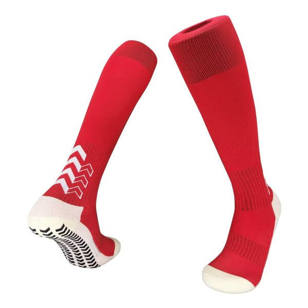 [Professional football adult socks] red Football socks Special socks for football matches Sports socks