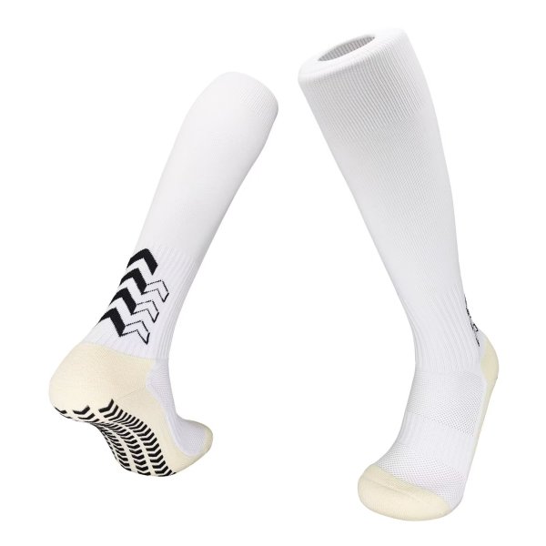 [Professional football adult socks] white Football socks Special socks for football matches Sports socks