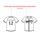 【 Senior baseball clothing 】white American baseball clothing custom game jerseys custom sports clothing