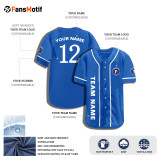 【 Senior baseball clothing 】blue American baseball clothing custom game jerseys custom sports clothing