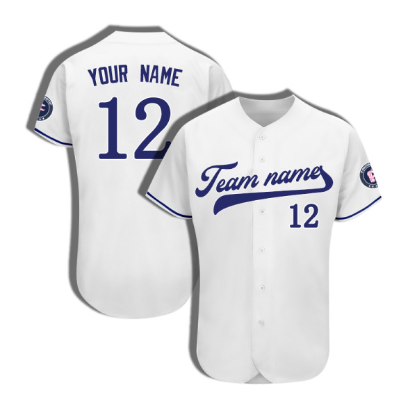 【 Senior baseball clothing 】 white Baseball clothing custom training clothing American baseball game clothing worldwide delivery