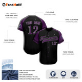 【 Senior baseball clothing 】 Dark purple Baseball clothing custom training clothing American baseball game clothing worldwide delivery