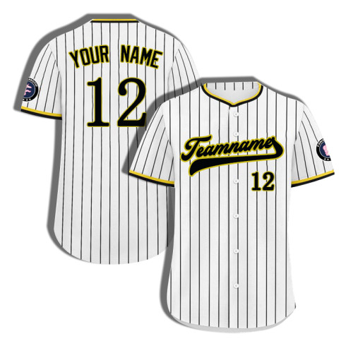 【 Senior baseball clothing 】 yellow Baseball clothing custom game clothing global delivery to figure custom