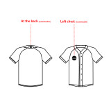 【 Senior baseball apparel 】 white American baseball apparel competition special clothing wear wear