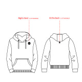 【 High quality hoodie 】white Hooded jumper hoodie spring and autumn new blank hoodie can be LOGO printing