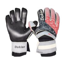 [Extra thick goalkeeper gloves] red Football goalkeeper gloves Finger gloves necessary props for goalkeepers