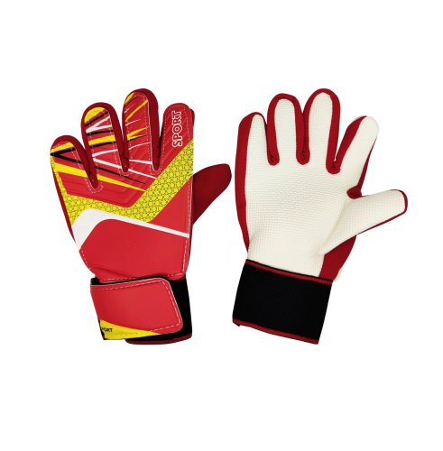 [Extra thick goalie gloves] red Goalie gloves Match gloves High quality gloves are shock-proof