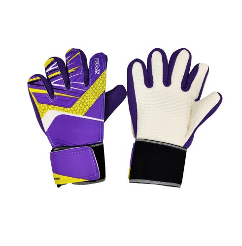 [Extra thick goalie gloves] purple Goalie gloves Match gloves High quality gloves are shock-proof