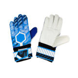 [Extra thick goalkeeper gloves] blue Football goalkeeper gloves non-slip training wear gloves finger gloves