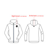 [High quality trench coat] gray Trench coat tide brand windproof sportswear light and high quality