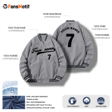 【 Adult Jacket 】gray 20B Baseball Jacket Waterproof breathable high quality jacket