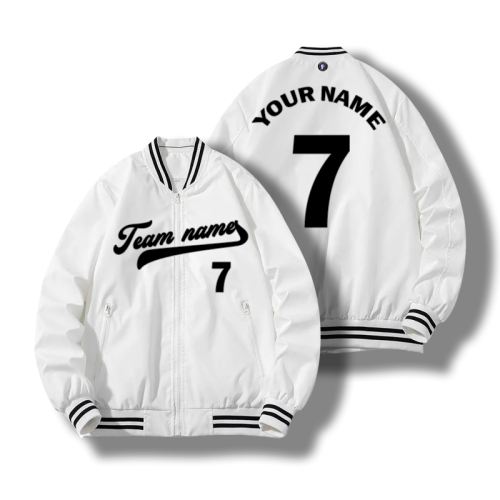 【 Adult Jacket 】white 20B Baseball Jacket Waterproof breathable high quality jacket