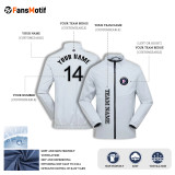 【High Quality Windbreaker】White gray High end single layer business windbreaker Anti static lining cloth YKK zipper Waterproof and windproof