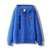 【 High quality hoodie 】blue Hooded jumper hoodie spring and autumn new blank hoodie can be LOGO printing