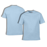 【 High Quality T-shirt 】Light blue Cotton round neck short sleeved T-shirt Soft and skin friendly Comfortable and breathable