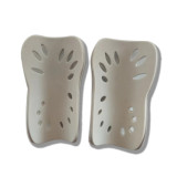 white HB3 Insert plate leg pads protect the legs from injury