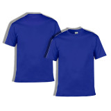 【 High Quality T-shirt 】Royal blue Cotton round neck short sleeved T-shirt Fine fabric Soft and comfortable Close fitting and non irritating