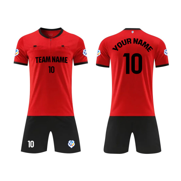 [High quality football red referee uniforms] Referee uniforms can be customized special clothing for football matches