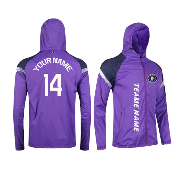 【 High Quality Windbreaker 】Purple reflective waterproof windbreaker High quality windbreaker 