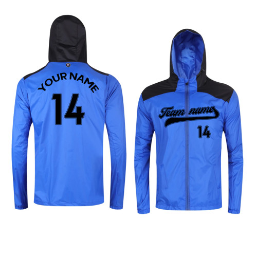 【 High Quality Windbreaker 】Bright blue reflective waterproof windbreaker High quality windbreaker 