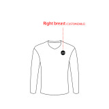 [Long-sleeved football jersey customization] blue white can customize the whole body of the football jersey customized breathable football jersey