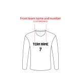 [Long-sleeved football jersey customization] red can customize the whole body of the football jersey customized breathable football jersey