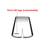 [Senior basketball jersey customization] White Training basketball clothing customized Sports pants Breathable clothing Global delivery