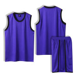 [Senior basketball jersey customization] Purple Customized sports vest for men in American basketball Summer loose jersey Quick drying training suit Single pocket