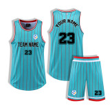 [Senior basketball jersey customization] Blue Basketball apparel free drawing Customized clothing Competition specific clothing Global deliver goods