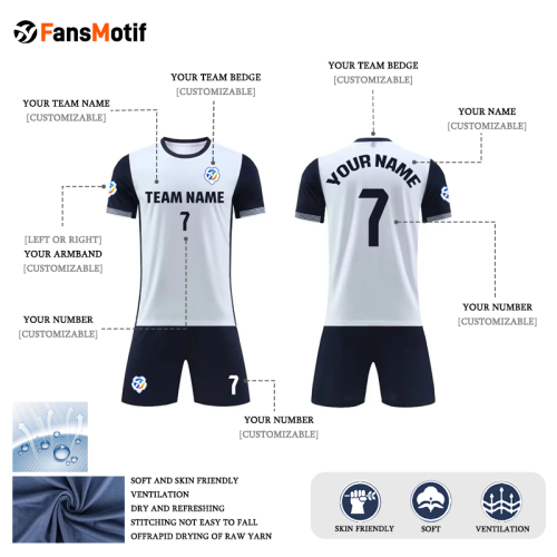 [High quality jersey customization] JT can customize football clothing sports breathable adult clothing