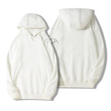 【 Heavy hoodie 】white Sweaters custom autumn and winter pure cotton fashion long-sleeved sports class clothes Heavy shoulder hoodie custom