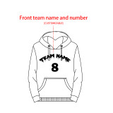 [Heavy sweatshirt] white Custom winter long sleeve advertising shirt with hooded work clothes custom heavy long sleeve