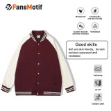 [Trend baseball jacket price] red can be customized baseball clothes 2024 new coat spring male American heavy loose double breasted