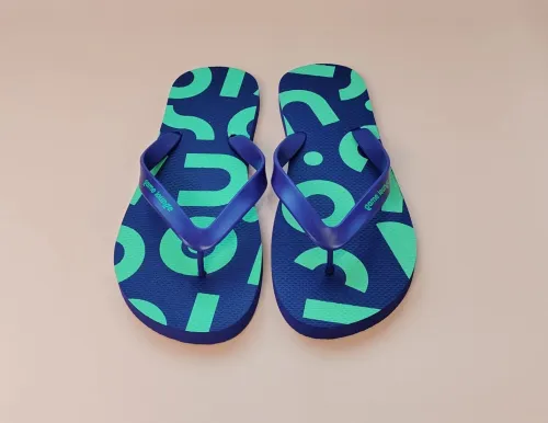 Men's English Alphabet Pattern Flipflop Slippers
