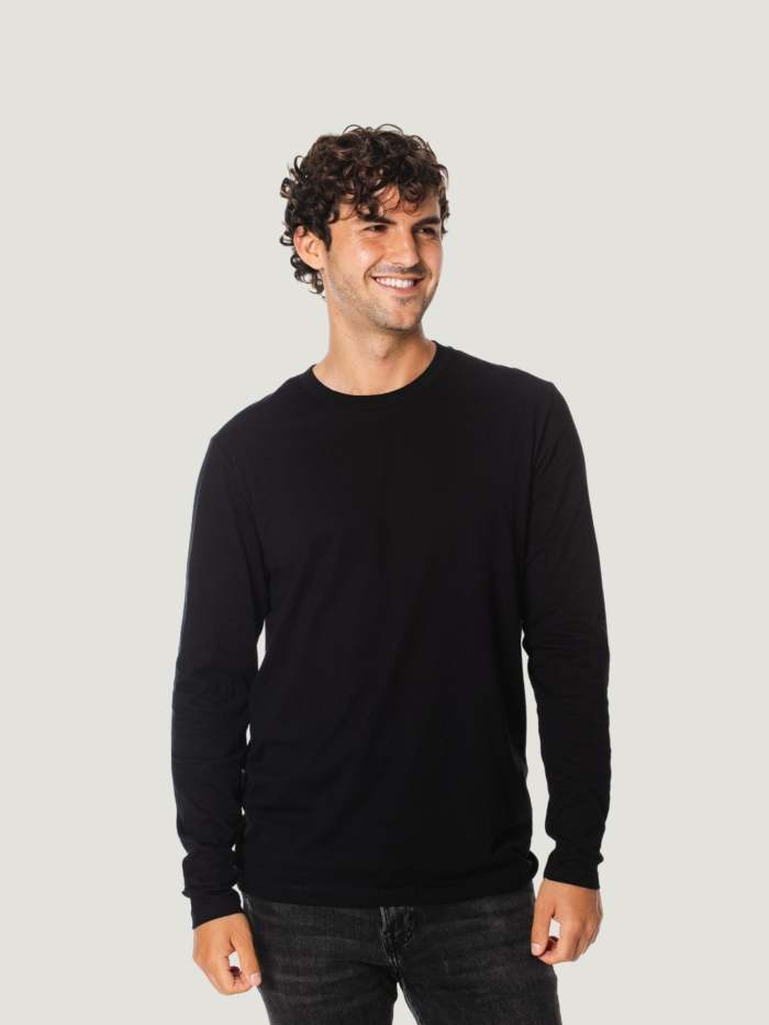 All Black Long Sleeve Crew 3-Pack