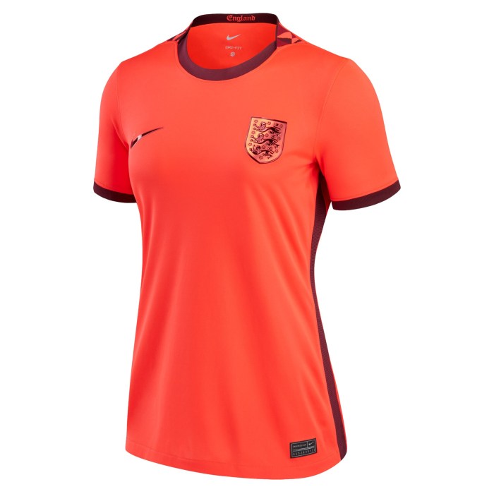 England Women's National Team Nike Women's 2022/23 Away Replica Blank Jersey - Red