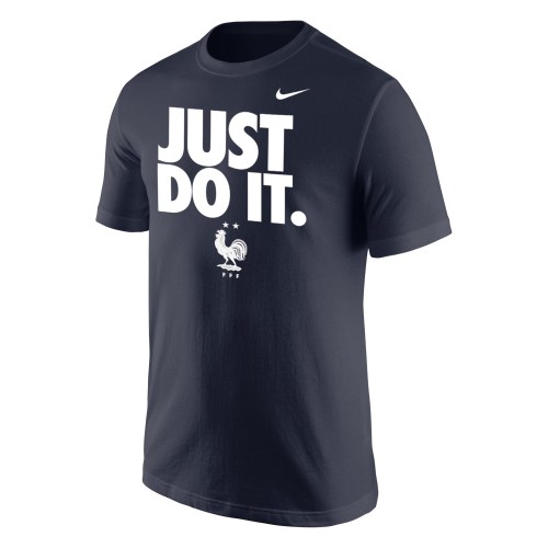 France National Team Nike Just Do It T-Shirt - Navy