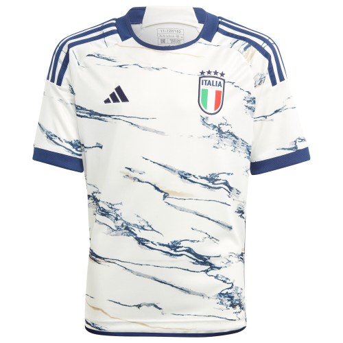 Italy National Team adidas Youth 2023 Away Replica Jersey - White